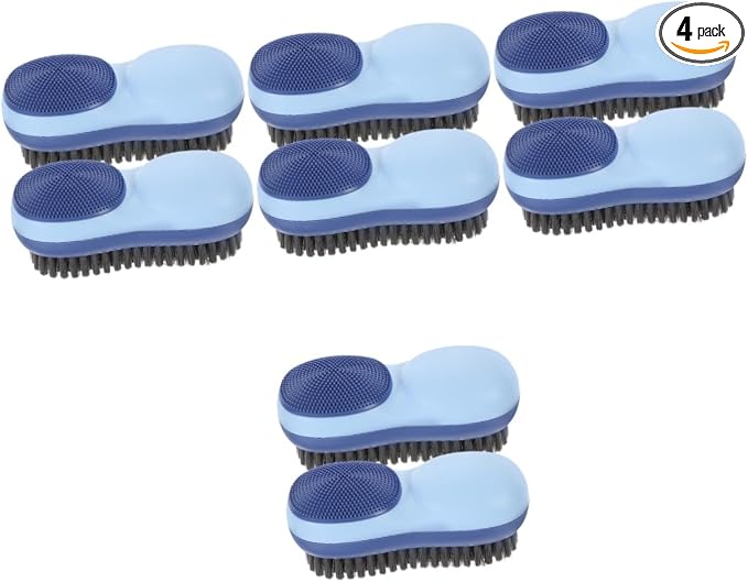 Healeved 8pcs Laundry Brush Soft Bristles Multifunctional Brush for Clothes Shoes Bathing Home Cleaning