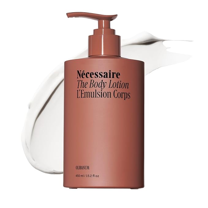 Nécessaire The Body Lotion Olibanum - Multi-Peptide Moisturizer - Firming Body Lotion for Women + Men. 2.5% Niacinamide. Non-Comedogenic + Hypoallergenic for Sensitive Skin - 15.2oz