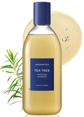 AROMATICA Clarifying Tea Tree Shampoo, Organic Tea Tree Oil, Natural, Dandruff, and Itchy Scalp Care, scalp exfoliator, for Men & Women, include Mint and Peppermint, Sulfate Free, Vegan, 13.5 fl oz