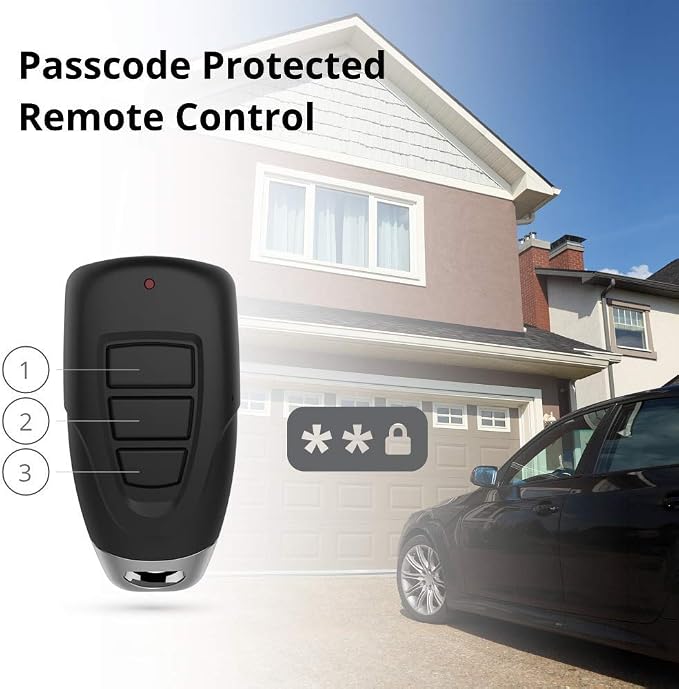 Skylink ATR-1622BK Atoms 1/2 HPF Garage Door Opener with Extremely Quiet Dc Motor, Belt Drive, Built-In Led Light, Skylinknet Enabled, Remote Controls, Keypad Keyless Entry, Deluxe Wall Console