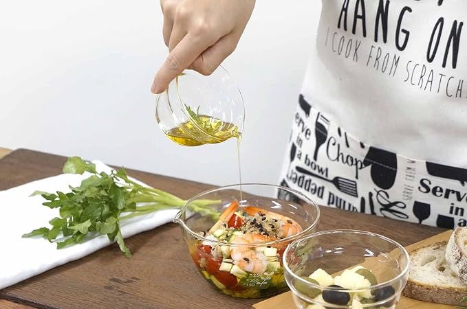 HARIO KB-10-BK One-Mouth Bowl, Made in Japan, Heat Resistant Glass, 3.4 fl oz (100 ml), Set of 6, Clear
