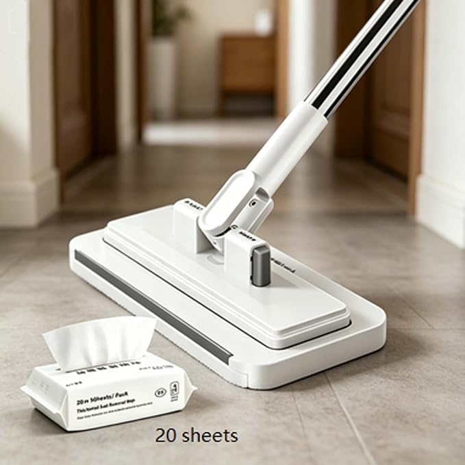 Multipurpose Home Sweeping Mop with Dust Wipe Accessory Pack