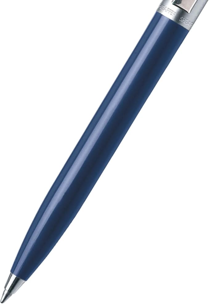 Sheaffer Sentinel Blue Ballpoint Pen with Chrome Trim