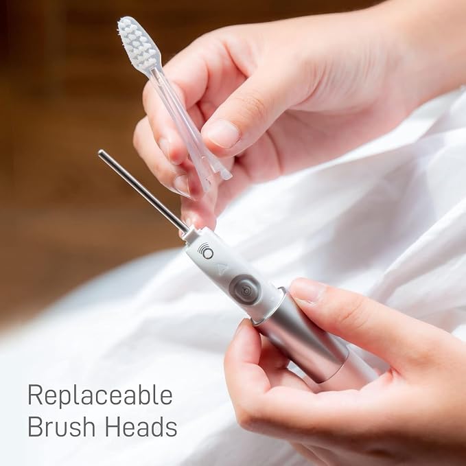 IONIC KISS IONPA DM Pink Compact Ionic Power Electric Toothbrush with Travel Cap, Brushing Timer, 2 Modes, 2 Soft Extended Filament Brush Heads Made in Japan, KISS You Outdoor DM-011PG