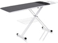 Reliable 2 in 1 XL Ironing Board, Heat Resistant Zone, Includes 2 Covers | Extra Large Surface Up to 55" x 19", Vera Foam Memory Foam Cover, Laundry Rack Included, Ergonomic Iron Rest, Made in Italy