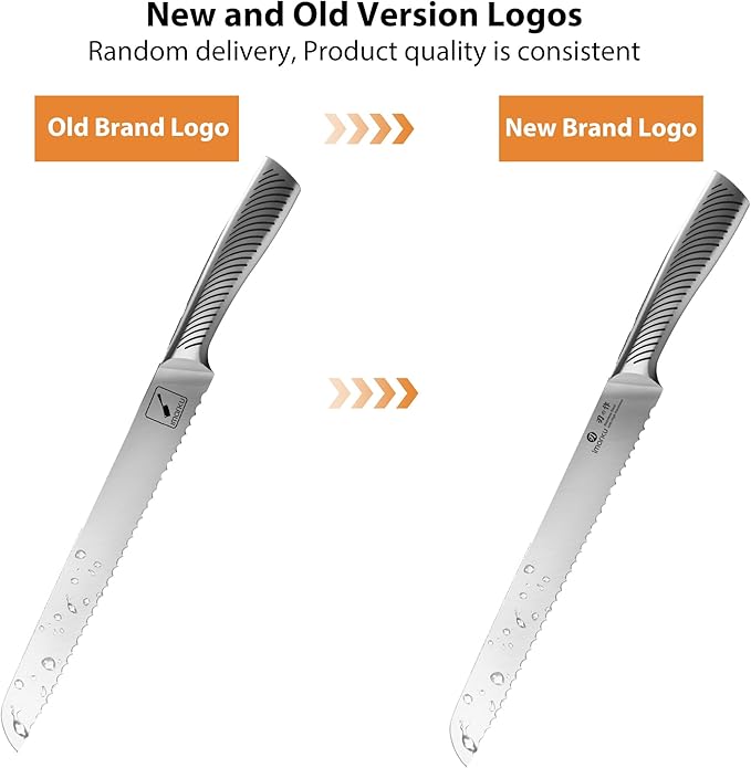imarku Bread Knife 10 Inch: Japanese High Carbon Stainless Steel | Professional Grade Serrated Bread Knife, Razor Sharp Edge Cake Knife for Homemade Bread Bagels Cake, Stainless Steel Handle