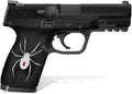 Textured Vinyl Decal Skin Kit for Smith & Wesson M&P M2.0 9mm/.40 4" Compact (Black Widow)