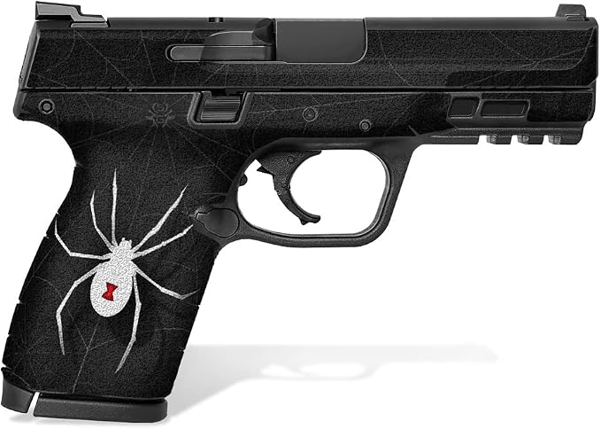 Textured Vinyl Decal Skin Kit for Smith & Wesson M&P M2.0 9mm/.40 4" Compact (Black Widow)
