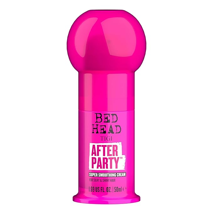 Bed Head by TIGI After Party Super Smoothing Cream – Anti Frizz Hair Styling Product, Humidity Protection for Frizzy or Dull Hair, Travel Size 1.69 fl oz