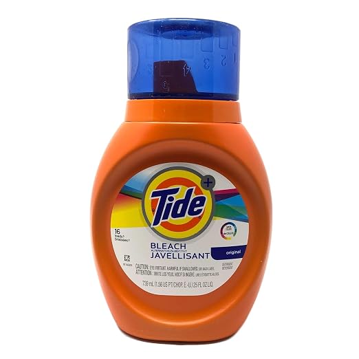 Procter and Gamble Tide Original Laundry Liquid Detergent with Bleach, 25 Ounce - 6 per case.