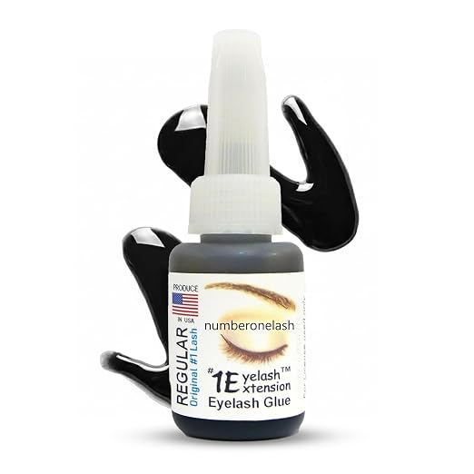 Regular Eyelash Glue - Professional Lash Glue for Individual Flare Lashes, False Eyelash Adhesives - Long Lasting Waterproof Black, 4-5 Sec Dry, Licensed Use 10ml