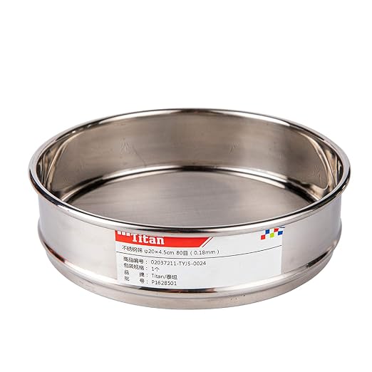 φ20×4.5cm 304 Stainless Lab Sieves Economy Test Sieve 304 Stainless Steel Wire Cloth (24 Mesh(0.8mm))