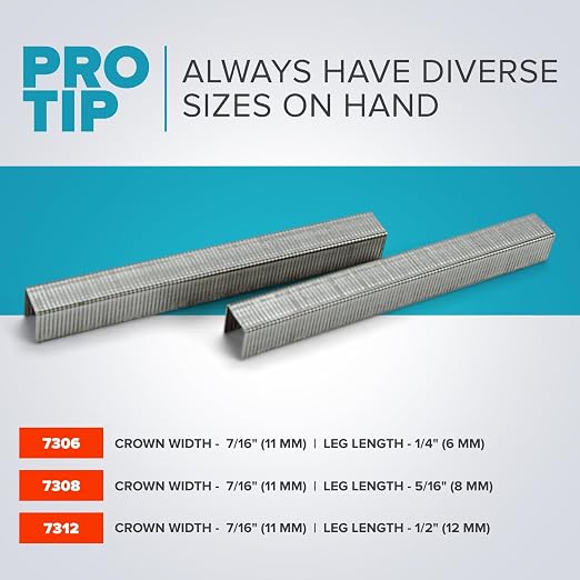 IDL Packaging Heavy Duty Staples for Plier HSP-12 - 7/16" x 5/16" x 0.04" (5 Boxes, 25000 Pcs) - Non-Rusting, Durable Stainless Steel Staples