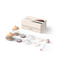 Emulait Baby Bottle Starter Kit Includes 2 Bottles 2 Nipples 2 Caps 2 Lids 2 Responsive Flow Valves, Cleaning Brush