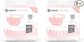 SUNKISS Masterpiece Adult Diapers with Tabs, Unisex Disposable Incontinence Briefs for Women and Men, Odor Control, Pink, Large/XLarge, Previously Large,10 Count (Pack of 2)