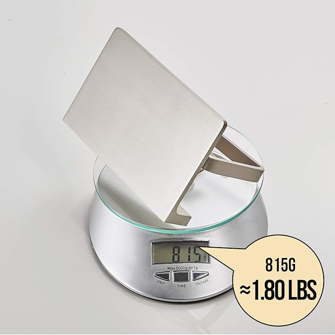Toilet Roll Paper Holder Bathroom Solid Brass and Superior Hotel Style Wall Mount Tissue Roll Holder with Phone Shelf Brushed Nickel Finished