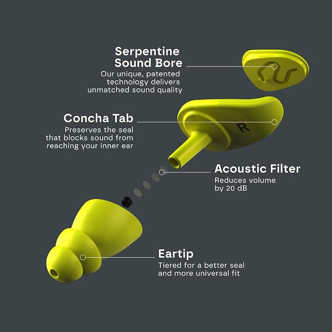 Hendrick Motorsport Car 24 Ear Plugs – High-Fidelity Reusable Noise Reduction Ear Plugs for Racing – Comfortable Durable Hearing Protection – Preserves Clear Sound with Multiple Ear Tips