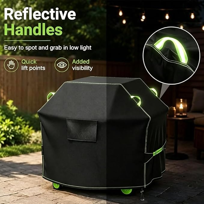 Grill Cover for Cuisinart 4-Burner 2018-2020 2021 2022 2023 2024 2025 2026 Outdoor Heavy Duty Waterproof Weather-Resistant BBQ Cover All Weather Protection Cover,Green-55 L x 23" D x 42" H