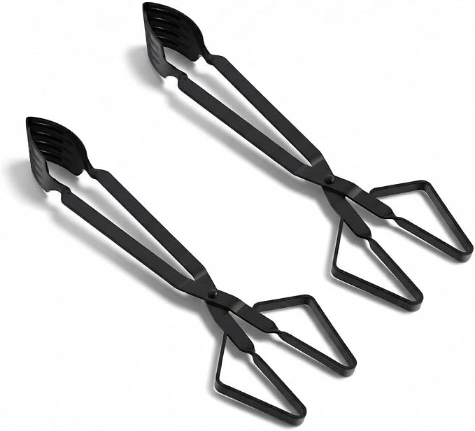 2 Pcs Crab Tongs for Live Crabs, 15.24" Heavy Duty Crab Grab Claws for Seafood Handling, Ideal for Crabbing & Seafood Processing, Keeps Your Fingers Safe and out of Harm's Way, Black