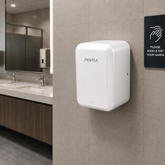 Hand Dryer, 10-12 Seconds Ultra-Fast Dry Hands, 100-130V Voltage, Compact Size & Powerful Wind Force, IPX1 Waterproof & 60s Overheat Protection