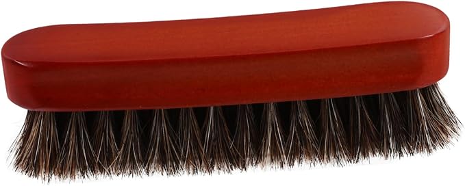 3pcs Portable Wooden Shoe Cleaning Brush Horse Hair Bristles for Polishing Boots and Shoes Ergonomic Design for Home Use and