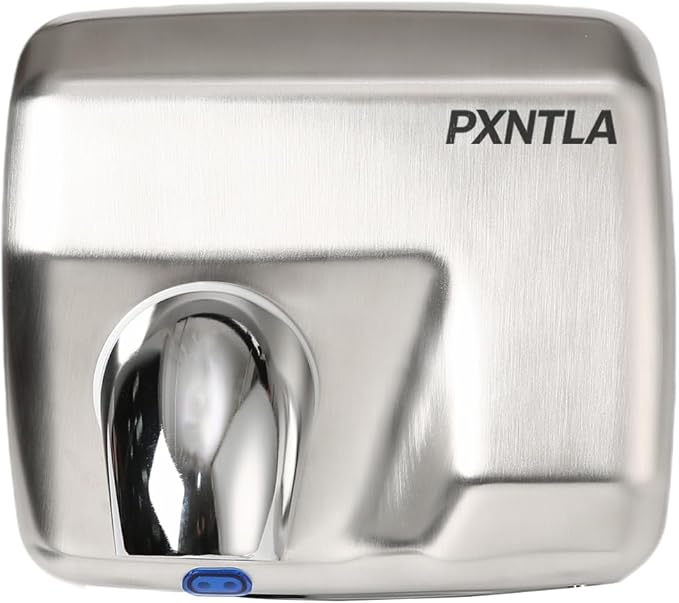 Stainless Steel Hand Dryer, 16 Seconds Fast Dry Hands, 100-130V, 180° Rotatable Air Nozzle, Hand Dryer for Home Bathroom, IPX1 Waterproof & 60s Overheat Protection