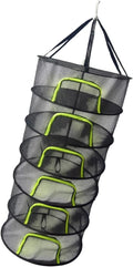 Portable Laundry Drying Rack for Fruits Vegetables Fish and Clothing Compact Foldable Suspended Net Camping Drying Rack