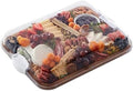 Farberware Acacia Wood Cutting Board with Clear Locking Lid, 11x14 Inch Charcuterie Board with Compartments, Reversible Serving Board for Cheese, Meats, Fruits and Snacks - Make It, Take It, Enjoy It