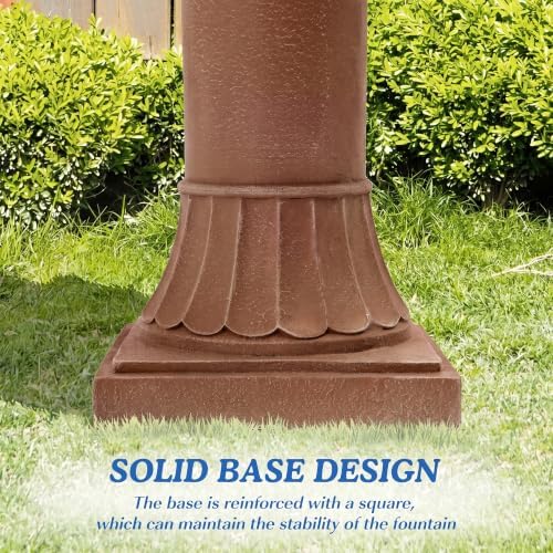 3-Tiers 48.4" H Italian Outdoor Water Fountains Feature Garden Decor