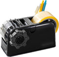 [TENDO°] TENDO Multi-Section Tape Dispenser, Custom Width Tape Cutter with 4 Cutting Sections, Built-in Safety Blade, Ergonomic Grip for Packing and Office Use, ZO-508(Black)