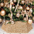 XmasExp Christmas Tree Collar, 39 inch Sequin Tree Skirt Stand Base Cover for Home Decor (Champagne, X-Large)