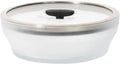 Anyday 7-Cup Glass Microwave Steamer (Frosted Black Sesame) | Vegetables, BPA-Free, Vegetable Bowl, Vented Lid, Healthy Cooking Container, Broccoli, Veggies, Meal Prep