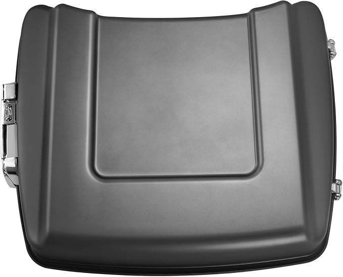 5.5" Razor Motorcycle Trunk W/Latch Key Fit For Harley 2014-2025 Touring CVO Road King Street Glide Electra Glide Ultra Limited Pack Charcoal Denim