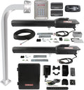 LiftMaster LA500PKGUL Dual Swing Gate Operator Kit – Includes Primary & Secondary Arms, Control Box, KPW250, 811LM, 828LM, LMRRUL, LA Ornamental 42" Aluminum White Pedestal - Gate Openers and More