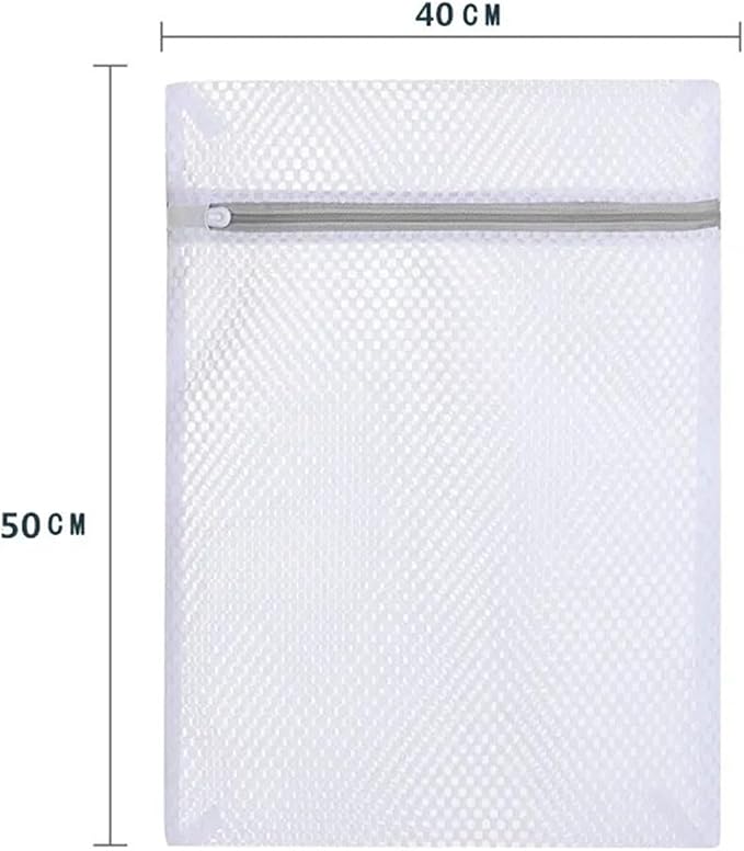 1-10PCS White Durable Honeycomb Mesh Laundry Bags For Delicates Net Fabric Durable And Reusable Delicate Wash Bag(40X50cm,1PC)