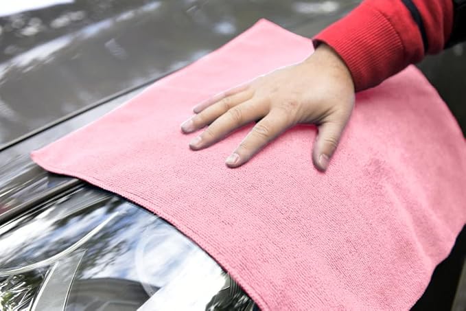 Avalon Towels Microfiber Cleaning Cloths (Value Pack of 36) - Size 16 x 16 Inches, Highly Absorbent Cleaning Rags, Lint Free, Reusable and Washable, Microfiber Towels for Cars