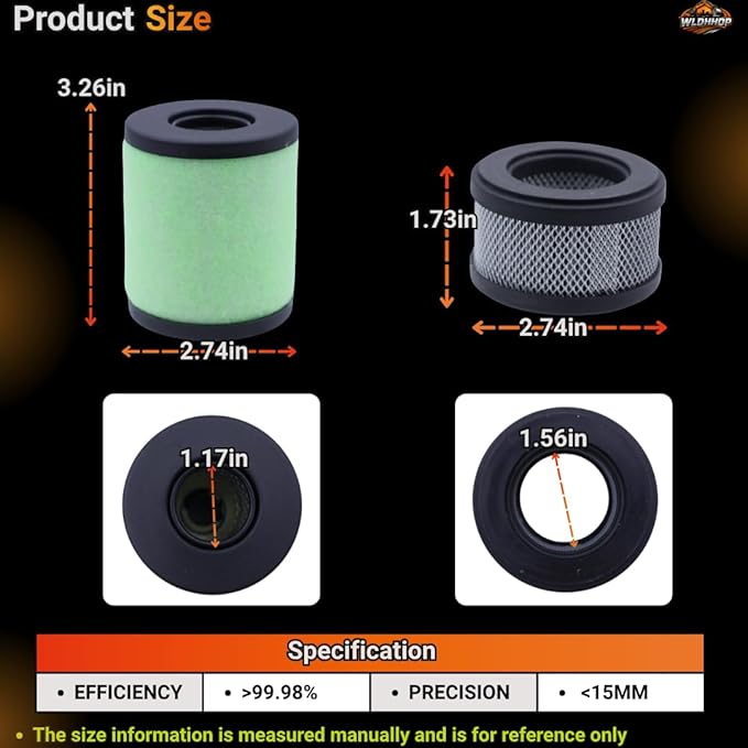 EMF20 Vacuum Oil Mist Filter Kit Fit for Edwards E2M28 E2M18 E1M18 RV12 RV5 RV3 Rotary Vane Pump A22304199 Oil Mist Element A22304077 Odour Element