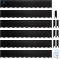 Metal Landscape Edging 6 Pack 40" L x 6" H | 20 FT Galvanized Bendable Metal Garden Edging,Hammer in Steel Landscape Edging with a Pair of Gloves and 7 Clips,Black