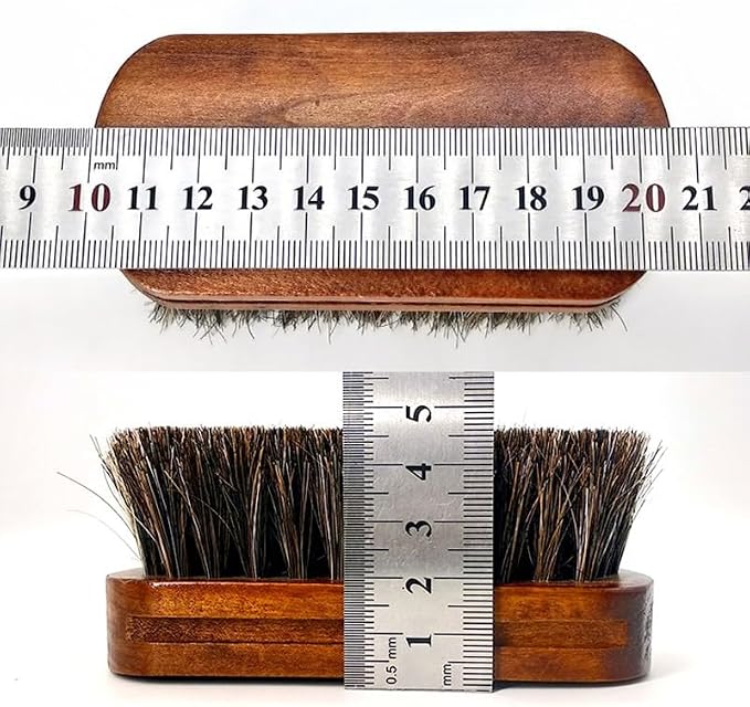 Small Horse Hair Brush M02 Brush Shoe Brush Cleaning Brush Shoe Polish Multi-Purpose Waxing and Polishing BrushG