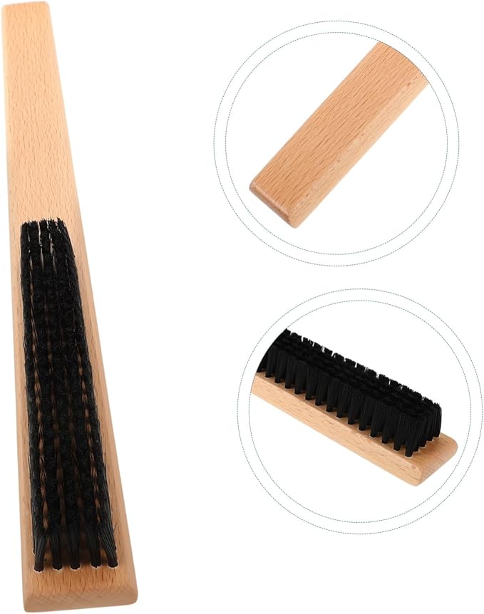 BESTYASH 2pcs Bristle Lint Removing Brush for Clothes Gentle Cleaning Tool Supple Bristles for Woolen Garments Coats and Blankets Convenient Hanging Design for Home Use