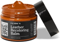 Clyde's™ Leather Company Leather Recoloring Balm – Color Restore & Scratch Repair Kit for Faded Leather Furniture, Car Seats, Sofa & Vinyl | 23 Colors | Non-Toxic Dye