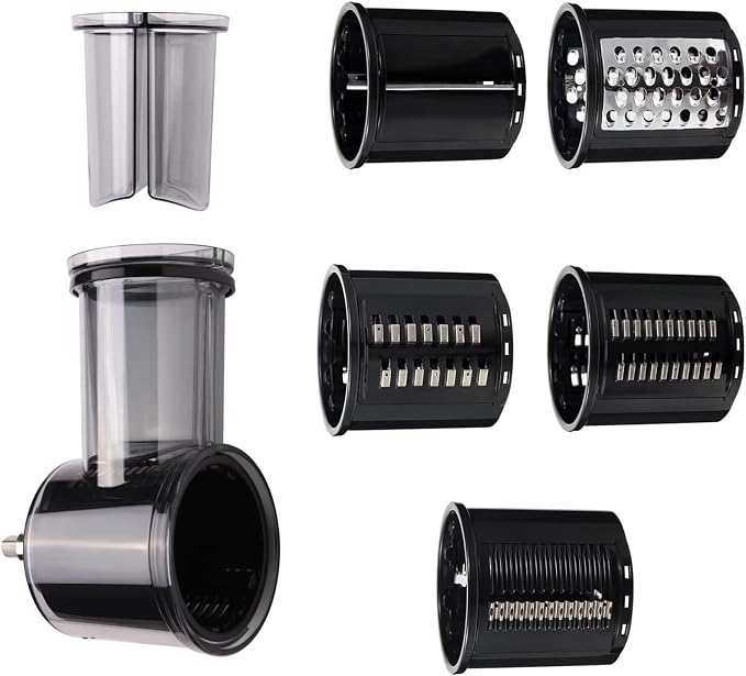 Vegetable Salad Maker Shred Cutter Cheese Grater Slicer Peeler Shredding Attachment for 3.5QT 4 6QT 7QT Vegetable Slicer Attachment Mixer Fine Set Restaurant Supplies Food Equipment