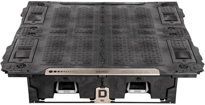 DECKED Truck Bed Storage System Includes System Accessories | Compatible with RAM 1500 (2019-Current New Body Style/Redesigned DT) 6'4" Bed
