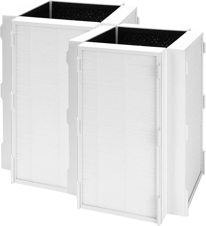 2-Pack CAP-1000FPK Replacement Filter Compatible with Cuisinart CAP-1000FPK Air Purifier, 3-in-1 Filtration