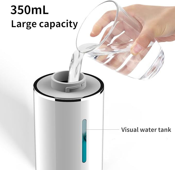 Automatic Touchless Foam Soap Dispenser, Touchless, Rechargeable, 350ml, with Adjustable 3-Speed Foam & Motion Sensor