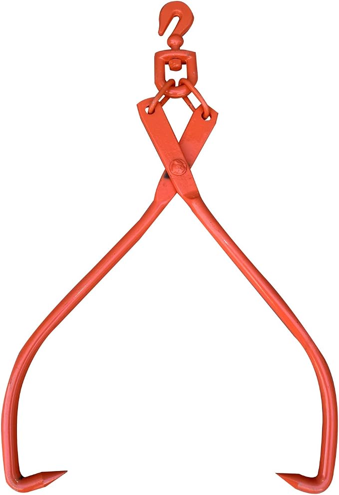 Skidding Tongs Log Lifting/Swivel Dragging Steel Tongs Log Lifting, Handling, Dragging & Carrying Tool / 32" Jaw Opening (32"-Swivel)