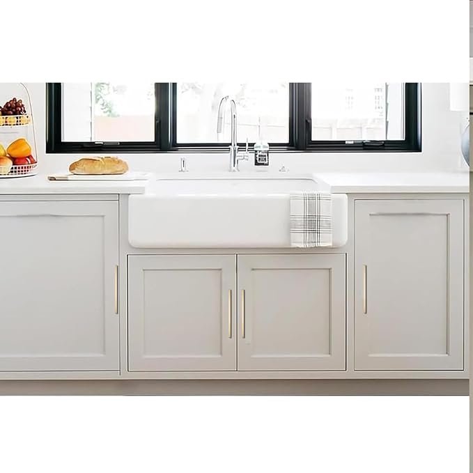 khtumeware 2 Pack 3 inch(76mm) Hole Center Champagne Bronze Cabinet Pulls Solid Heavy-Duty Square Champagne Brass Cabinet Handles Drawer Pulls Kitchen Cabinet Hardware Kitchen Handle