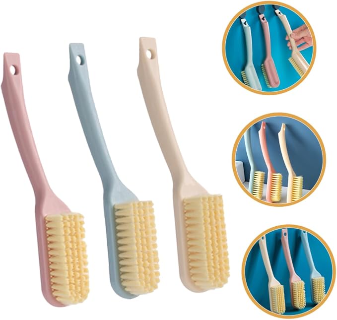 GALPADA 9pcs Handle Shoe Brushes Soft Cleaning Scrubber for Shoes Boots Clothes Dorm Use