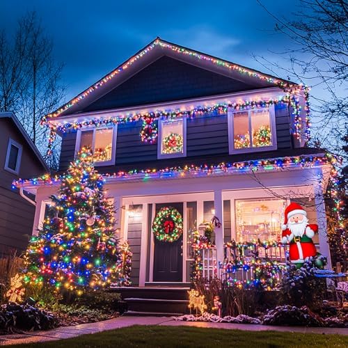 JMEXSUSS 168FT 600 LED Christmas Decor String Lights, Christmas Tree Lights