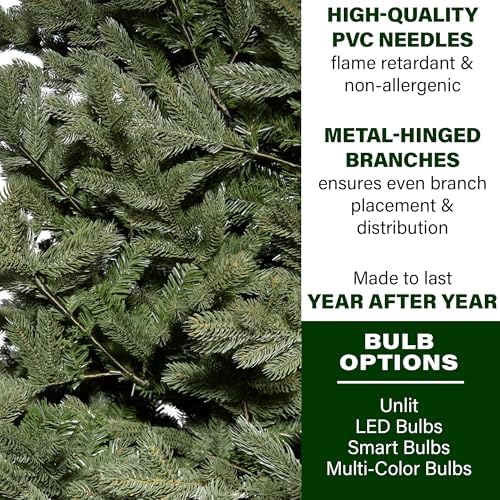 Fraser Hill Farm 10-Ft. Foxtail Pine Christmas Tree with Stand, Unlit
